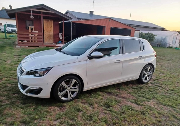 Peugeot 308 cena 51900 przebieg: 164000, rok produkcji 2017 z Poddębice małe 106